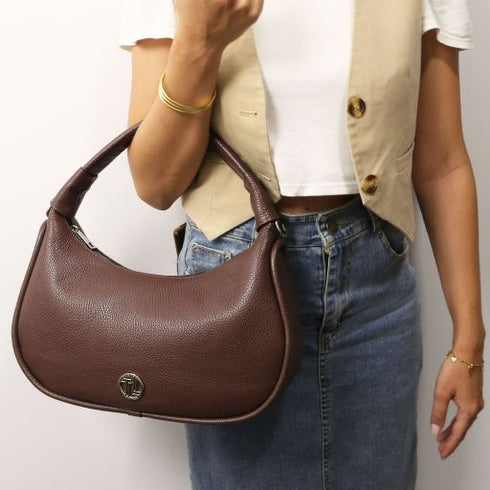 Michelle - Leather hobo bag